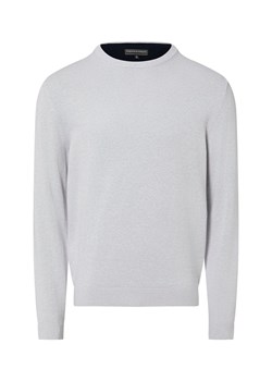 Finshley & Harding Sweter z zawartością kaszmiru Mężczyźni Bawełna jasny szary marmurkowy ze sklepu vangraaf w kategorii Swetry męskie - zdjęcie 187965113