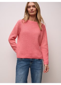 Street One Sweter damski z dzianiny Kobiety Bawełna koralowy jednolity ze sklepu vangraaf w kategorii Swetry damskie - zdjęcie 187965134