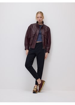 Reserved - Spodnie dresowe ze ściągaczem - czarny ze sklepu Reserved w kategorii Spodnie damskie - zdjęcie 187965263