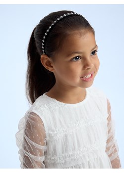 Reserved - Tiulowa sukienka z haftem - biały ze sklepu Reserved w kategorii Sukienki dziewczęce - zdjęcie 187965353