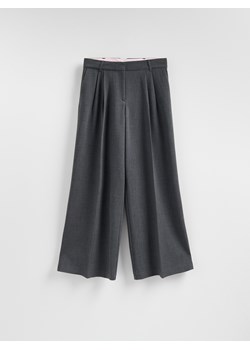 Reserved - Spodnie z wiskozą - jasnoszary ze sklepu Reserved w kategorii Spodnie damskie - zdjęcie 187965394