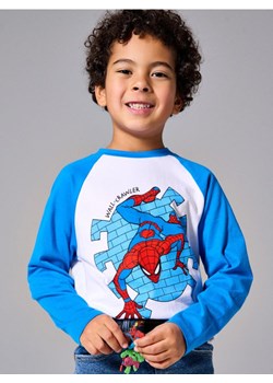 Sinsay - Bawełniana koszulka z nadrukiem Spider-Man - biały ze sklepu Sinsay w kategorii T-shirty chłopięce - zdjęcie 187966031