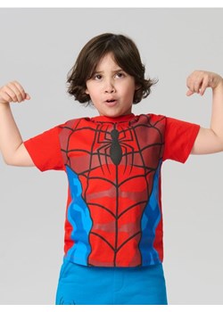 Sinsay - Bawełniana koszulka Spider-Man - czerwony ze sklepu Sinsay w kategorii T-shirty chłopięce - zdjęcie 187966052