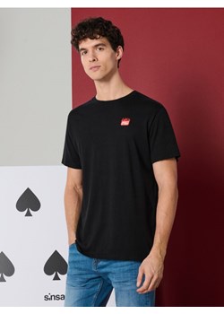 Sinsay - Bawełniana koszulka z krótkim rękawem - czarny ze sklepu Sinsay w kategorii T-shirty męskie - zdjęcie 187966070