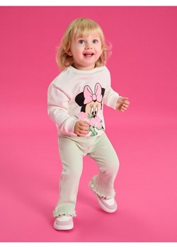 Sinsay - Komplet: bluza i legginsy Minnie Mouse - beżowy ze sklepu Sinsay w kategorii Komplety dziewczęce - zdjęcie 187966124