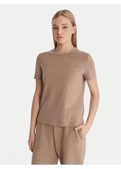 Guess T-Shirt V6RI07 J1314 Beżowy Regular Fit ze sklepu MODIVO w kategorii Bluzki damskie - zdjęcie 187966780