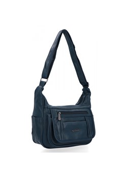 Torebka Listonoszka 2 Komory firmy Hernan 8969 Granatowa ze sklepu PaniTorbalska w kategorii Listonoszki - zdjęcie 187968862