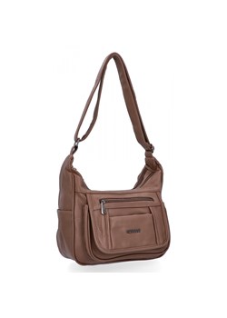 Torebka Listonoszka 2 Komory firmy Hernan 8969 Ziemista ze sklepu PaniTorbalska w kategorii Listonoszki - zdjęcie 187968872