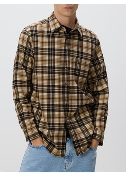 Reserved - Koszula regular fit w kratę - beżowy ze sklepu Reserved w kategorii Koszule męskie - zdjęcie 187968974