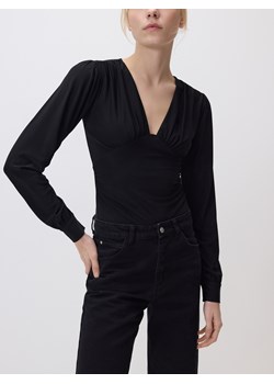 Reserved - Body z bufiastymi rękawami - czarny ze sklepu Reserved w kategorii Body damskie - zdjęcie 187969192