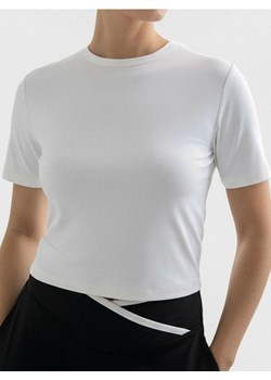 Sinsay - Koszulka sportowa Gym Hard - kremowy ze sklepu Sinsay w kategorii Bluzki damskie - zdjęcie 187970012