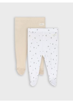 Sinsay - Bawełniane półśpiochy 2 pack - kremowy ze sklepu Sinsay w kategorii Śpiochy - zdjęcie 187970104