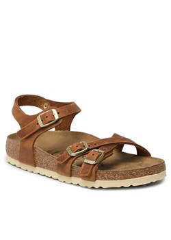 Sandały Birkenstock Kumba 1021489 Brązowy ze sklepu eobuwie.pl w kategorii Sandały damskie - zdjęcie 187970773