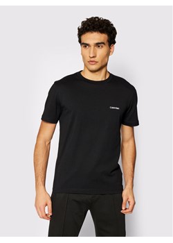 Calvin Klein T-Shirt Chest Logo K10K104062 Czarny Regular Fit ze sklepu MODIVO w kategorii T-shirty męskie - zdjęcie 187971163