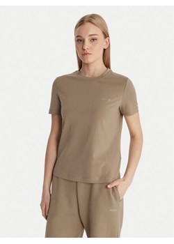 Guess T-Shirt V6RI07 J1314 Beżowy Regular Fit ze sklepu MODIVO w kategorii Bluzki damskie - zdjęcie 187971174