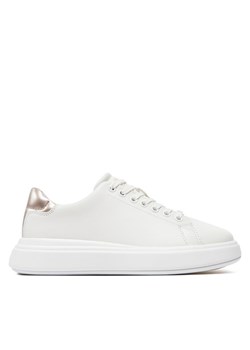 Calvin Klein Sneakersy Cupsole Lace Up Leather HW0HW01987 Biały ze sklepu MODIVO w kategorii Buty sportowe damskie - zdjęcie 187971220