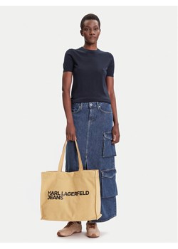 Karl Lagerfeld Jeans Torebka A1W50002 Beżowy ze sklepu MODIVO w kategorii Torby Shopper bag - zdjęcie 187971351