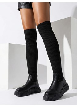 Royalfashion Damskie wsuwane kozaki za kolano Hesoppel ze sklepu royalfashion.pl w kategorii Kozaki damskie - zdjęcie 187972222