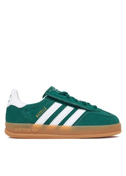 adidas Sneakersy Gazelle Indoor Comfort Closure Elastic Lace IH9130 Zielony ze sklepu MODIVO w kategorii Buty sportowe dziecięce - zdjęcie 187973132
