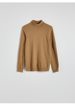Reserved - Golf z wełny merino - beżowy ze sklepu Reserved w kategorii Swetry damskie - zdjęcie 187973220