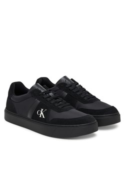 Sneakersy Calvin Klein Classic Cups Lace Mix Emb Tongue YM0YM01395 Czarny ze sklepu eobuwie.pl w kategorii Buty sportowe męskie - zdjęcie 187974320