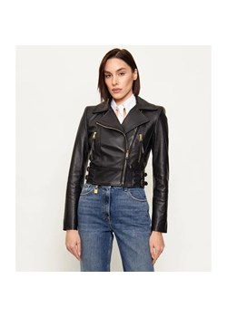 Elisabetta Franchi Skórzana ramoneska | Slim Fit ze sklepu Gomez Fashion Store w kategorii Kurtki damskie - zdjęcie 187975271