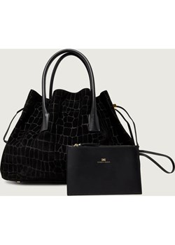 Elisabetta Franchi Shopperka | zamsz ze sklepu Gomez Fashion Store w kategorii Torby Shopper bag - zdjęcie 187975300