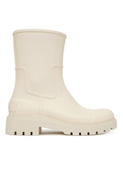 Kalosze Calvin Klein Jeans Mid Rainboot Rubber YW0YW02004 Écru ze sklepu eobuwie.pl w kategorii Kalosze damskie - zdjęcie 187975353