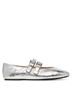 Baleriny MICHAEL Michael Kors Rowen Flex Ballet 40R6RWFP1M Srebrny ze sklepu eobuwie.pl w kategorii Balerinki - zdjęcie 187975380