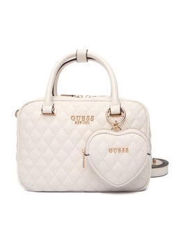 Torebka Guess Atabey HWQG98 94050 Écru ze sklepu eobuwie.pl w kategorii Kuferki - zdjęcie 187975392