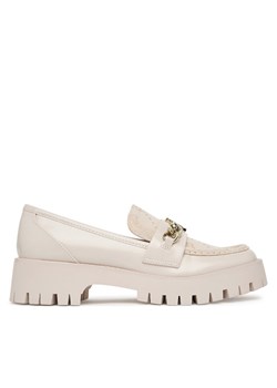 Loafersy Guess FLPALR FAL14 Écru ze sklepu eobuwie.pl w kategorii Lordsy damskie - zdjęcie 187975393