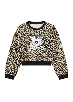 Guess Bluza J6RQ04 KA6R4 Beżowy Regular Fit ze sklepu MODIVO w kategorii Bluzy dziewczęce - zdjęcie 187976061