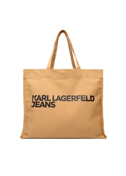 Karl Lagerfeld Jeans Torebka A1W50002 Beżowy ze sklepu MODIVO w kategorii Torby Shopper bag - zdjęcie 187976100