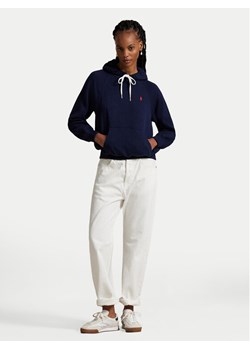 Polo Ralph Lauren Bluza 211971691003 Granatowy Relaxed Fit ze sklepu MODIVO w kategorii Bluzy damskie - zdjęcie 187976102