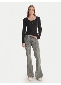 Guess Jeans Bluzka W6RP24 KA0H1 Szary Slim Fit ze sklepu MODIVO w kategorii Bluzki damskie - zdjęcie 187976141