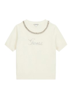 Guess Sweter J6RR14 Z2NQ2 Écru Regular Fit ze sklepu MODIVO w kategorii Swetry dziewczęce - zdjęcie 187976180