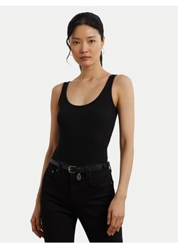 LAUREN RALPH LAUREN Top 200704777005 Czarny Slim Fit ze sklepu MODIVO w kategorii Bluzki damskie - zdjęcie 187976193