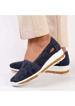 Granatowe półbuty damskie M.Daszyński 1840-4a ze sklepu suzana.pl w kategorii Półbuty damskie - zdjęcie 187977130