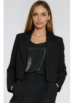 Krótki czarny żakiet damski ze sklepu intimiti.pl w kategorii Marynarki damskie - zdjęcie 187977401