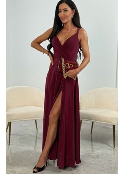 Elizabeth Marina długa wieczorowa sukienka bordowa ze sklepu intimiti.pl w kategorii Sukienki - zdjęcie 187978020