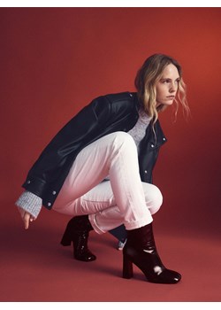 Reserved - Botki na obcasie - brązowy ze sklepu Reserved w kategorii Botki - zdjęcie 187978084