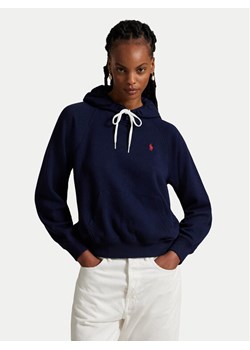Polo Ralph Lauren Bluza 211971691003 Granatowy Relaxed Fit ze sklepu MODIVO w kategorii Bluzy damskie - zdjęcie 187978844