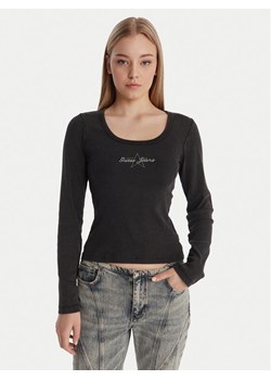 Guess Jeans Bluzka W6RP24 KA0H1 Szary Slim Fit ze sklepu MODIVO w kategorii Bluzki damskie - zdjęcie 187978951