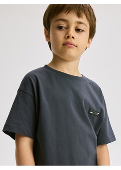 Reserved - Bawełniany t-shirt oversize - ciemnoszary ze sklepu Reserved w kategorii T-shirty chłopięce - zdjęcie 187979840