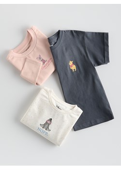 Reserved - T-shirt Kubuś Puchatek - ciemnoszary ze sklepu Reserved w kategorii Bluzki dziewczęce - zdjęcie 187979934