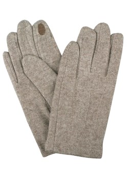 Delikatne i Wygodne Rękawiczki z Wełną - Męskie - Jasny Beż, Melanż RKWEMACSHSTR0018welnaBZ ze sklepu JegoSzafa.pl w kategorii Rękawiczki męskie - zdjęcie 187980072