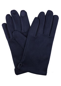 Miękkie i Delikatne Rękawiczki Męskie - Bawełniane - Granatowe RKWEMACSHSTR0008bawGR ze sklepu JegoSzafa.pl w kategorii Rękawiczki męskie - zdjęcie 187980090