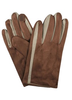 Miękkie i Delikatne Rękawiczki Męskie - Bawełniane - Jasny Brąz RKWEMACSHSTR0010bawBRbz ze sklepu JegoSzafa.pl w kategorii Rękawiczki męskie - zdjęcie 187980092