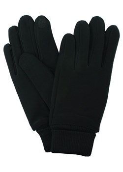 Sportowe Rękawiczki ze Ściągaczem - Czarne RKWEMACSHSTR0016sportCZ ze sklepu JegoSzafa.pl w kategorii Rękawiczki męskie - zdjęcie 187980093