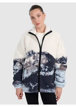 Polar rozpinany z nadrukiem uniseks 4F 4FWAW25TFLEU351 - multikolor ze sklepu Sportstylestory.com w kategorii Bluzy damskie - zdjęcie 187980164